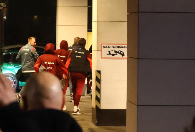 Reprezentacja Polski: nocny powrót do hotelu po meczu