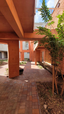 Parter ogrodu - dziedzińca kamienic przy ul. Mariackiej w Katowicach