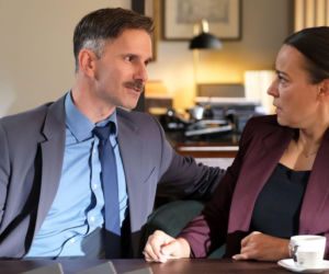 M jak miłość odc. 1917. Magda (Anna Mucha), Kamil (Marcin Bosak)