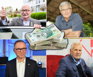 Rząd szykuje kasę dla Dudy, Komorowskiego, Kwaśniewskiego i Wałęsy