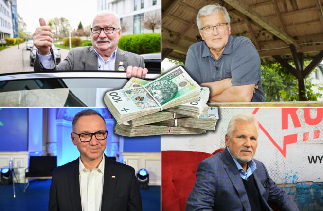 Rząd szykuje kasę dla Dudy, Komorowskiego, Kwaśniewskiego i Wałęsy