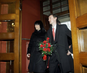 Adam Małysz i Izabela Małysz