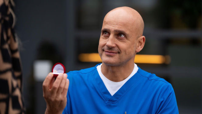 Na dobre i na złe odc. 986. Agata (Emilia Komarnicka), Rafał Konica (Robert Koszucki)