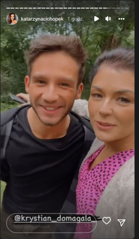 M jak miłość na planie. Mateusz (Krystian Domagała), Kinga (Katarzyna Cichopek)