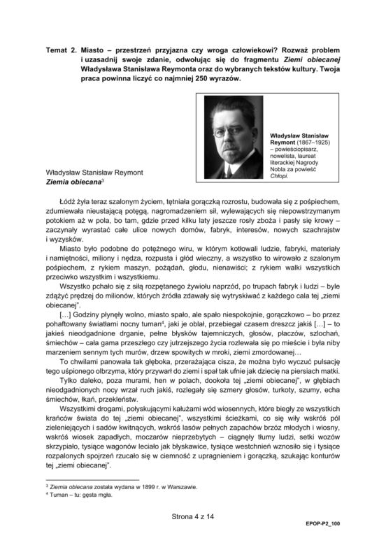Matura 2021 język polski: ARKUSZ