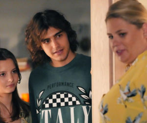 Barwy szczęścia odc. 3295. Ewa (Gabriela Ziembicka), Romeo (Jacek Tyszkiewicz), Aldona (Elżbieta Romanowska)