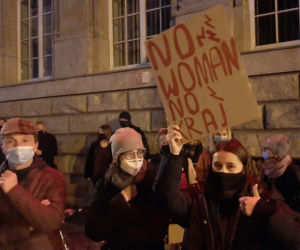 Niedzielny protest w centrum Poznania