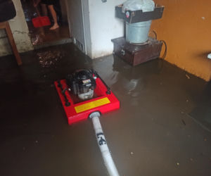 ​Osiedle Gronowo pod wodą po oberwaniu chmury