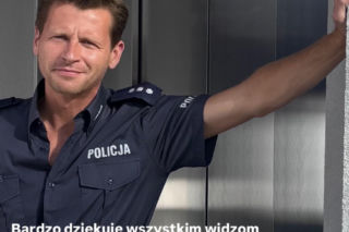 M jak miłość po wakacjach. Adam Karski (Patryk Szwichtenberg) na planie