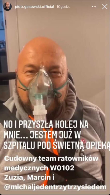 Piotr Gąsowski z koronawirusem mierzy się z hejtem
