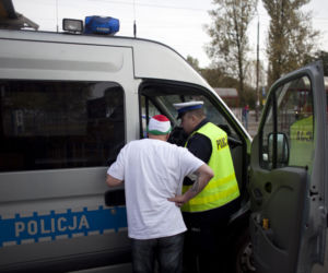 Tóskobus zatrzymany przez policję