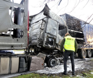 Spalił trzy TIR-y! Brał się za czwartego