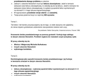 Matura 2026 j. polski rozszerzony. Co to jest błąd kardynalny? Wypracowanie, omówienie tematów, arkusz cke