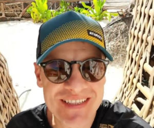 Mroczek wypoczywa na Zanzibarze
