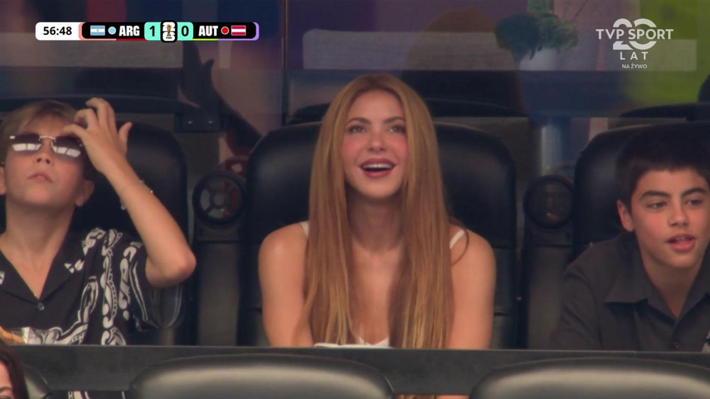 Shakira "zaatakowana" na meczu Argentyna - Austria