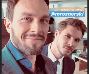 M jak miłość po wakacjach 2019. Marcin (Mikołaj Roznerski), Leszek Krajewski (Sławek Uniatowski)