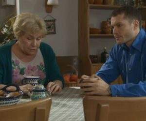 M jak miłość odc. 1049. Tomek (Andrzej Młynarczyk) Barbara (Teresa Lipowska)