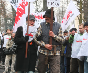 Związkowa zadyma w Alejach Ujazdowskich