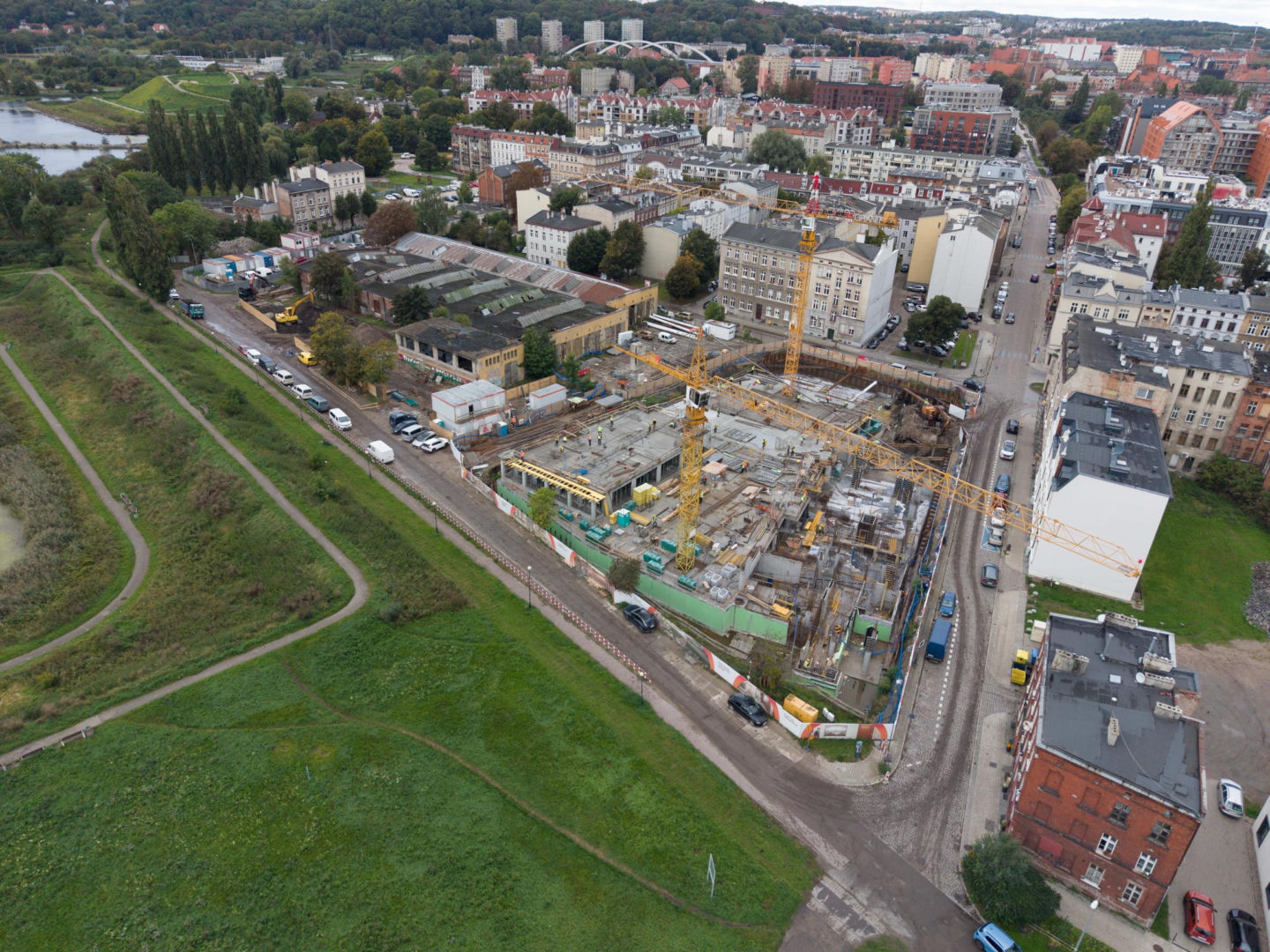 Zajezdnia Motława, rejon ul. Kurzej i Radnej w Gdańsku