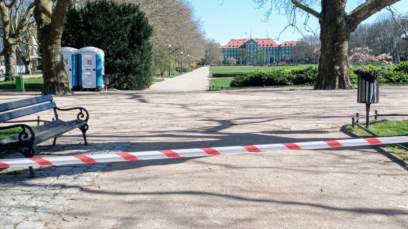 Opustoszałe miejsca rekreacji w Szczecinie z powodu epidemii