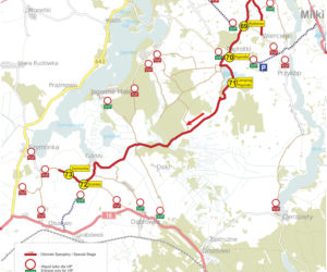 Rajd Polski 2017, odcinek specjalny Paprotki SS 21/23 - MAPA