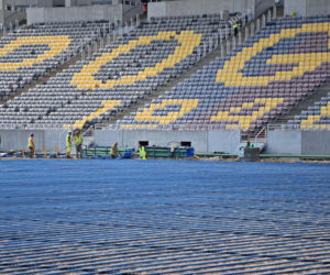 Budowa stadionu w Szczecinie - sierpień 2020