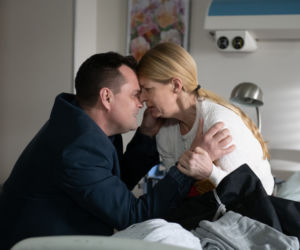 Na Wspólnej, odc. 3089. Renata (Marta Jankowska), Sławek (Mariusz Słupiński)