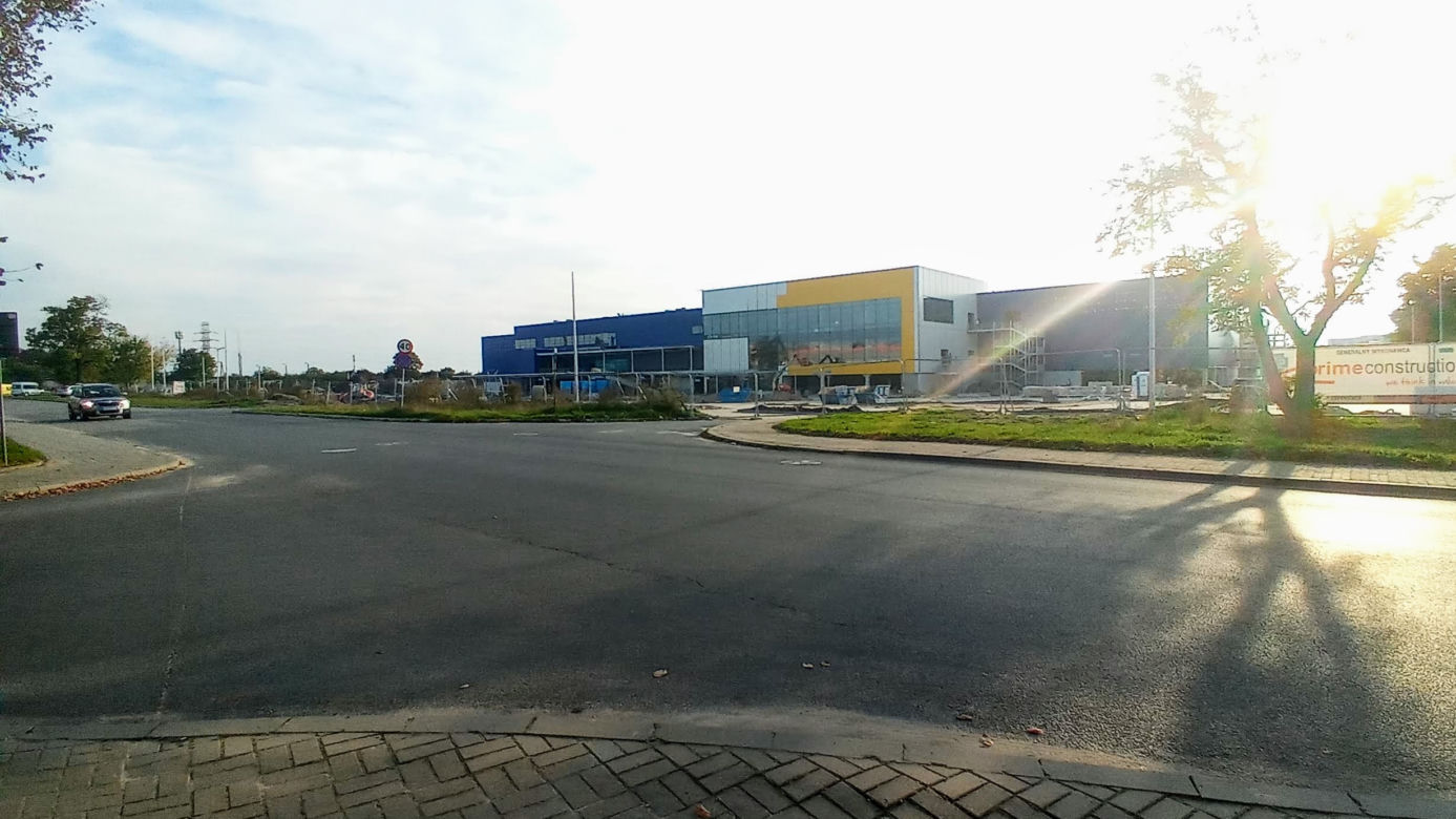 Budowa sklepu IKEA w Szczecinie - październik 2020