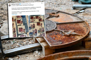 „Hitler wyzwoliciel” pod placem Piłsudskiego. Nietypowe znalezisko w Warszawie