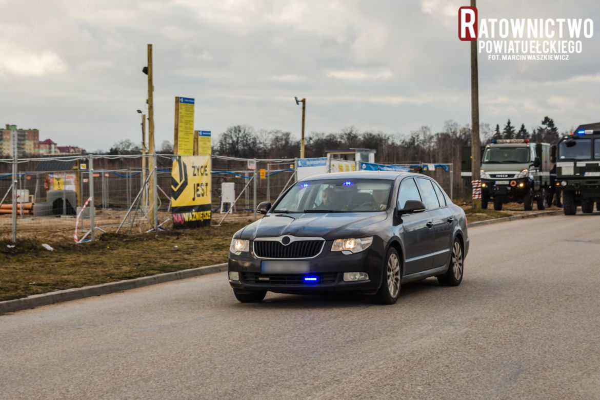 Pocisk artyleryjski na terenie budowy przy obwodnicy - Ełk !