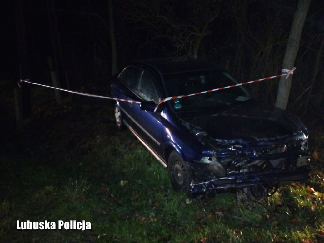 Lubuskie: Kompletnie pijany kierowca przewoził trójkę dzieci i spowodował wypadek