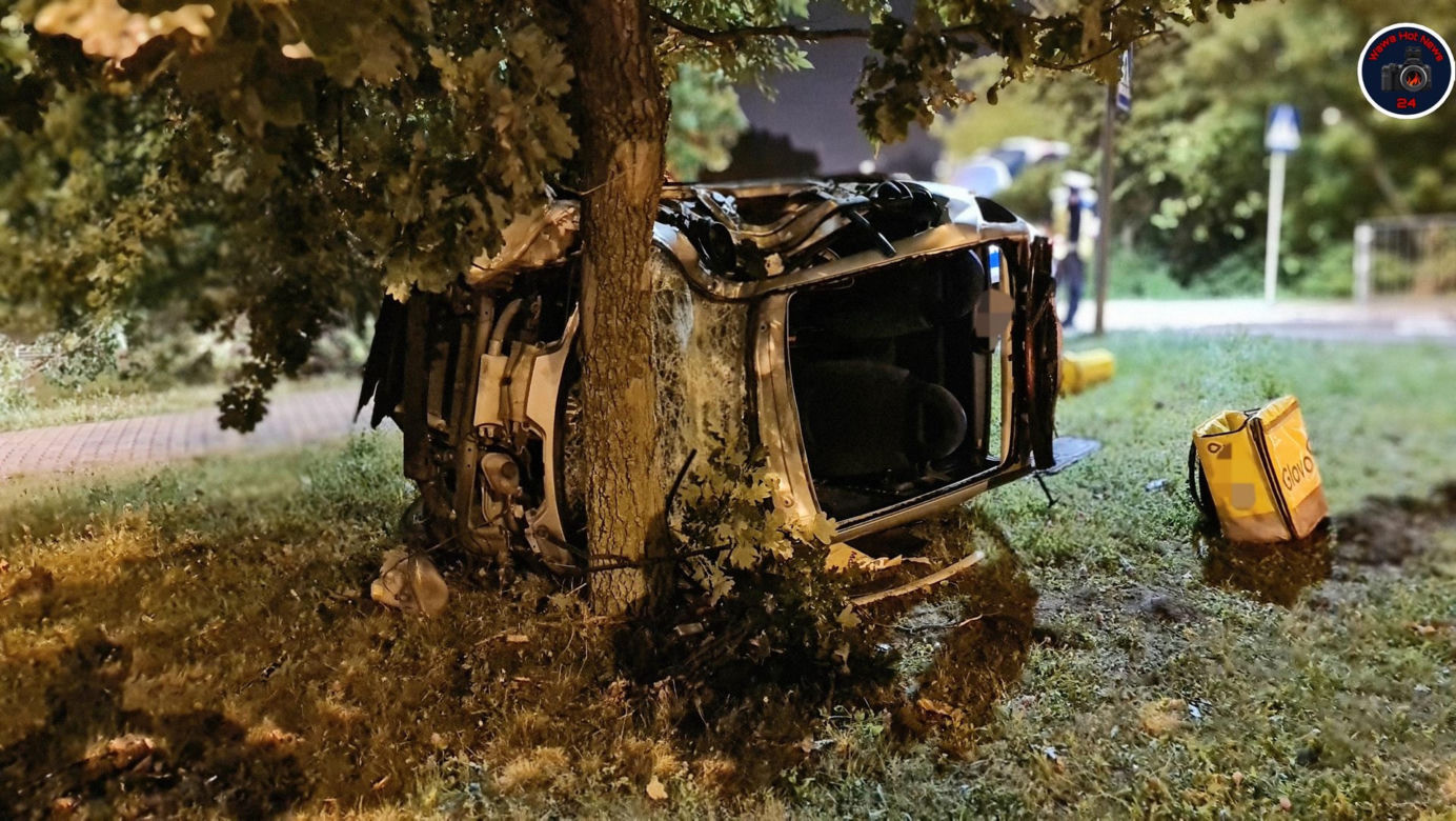 Owinął się Smartem wokół drzewa. To cud, że żyje
