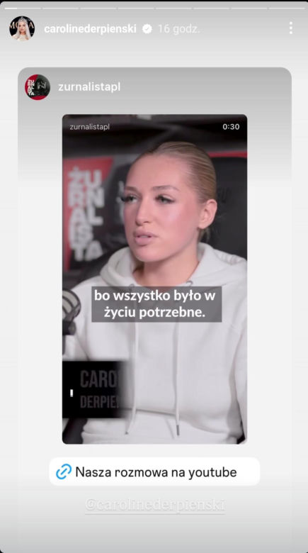 Caroline Derpeinski przyznała się do kłamstwa