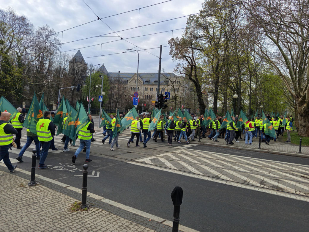 Protest rolników w Poznaniu. 14.04