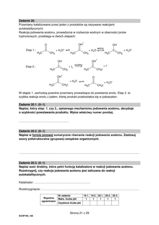 Matura 2024: chemia rozszerzona – ARKUSZ FORMUŁA 2015
