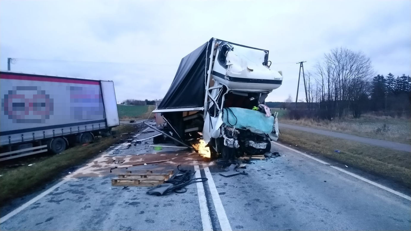 Koszmarny wypadek w Gościeradzu koło Bydgoszczy. Nie żyje 24-latek