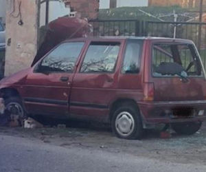 Pijany w sztok prowadził auto. Swoją podróż skończył na ścianie budynku!