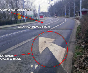 Oznakowanie na ulicy Arkońskiej wprowadza w błąd kierowców
