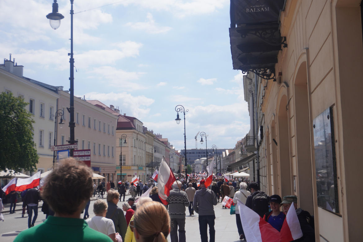 "Wielki marsz za Polską" Karola Nawrockiego 25.05.2025
