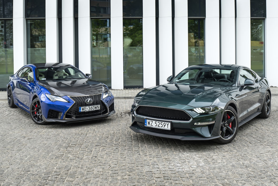 Lexus RC F Carbon 5.0 V8 vs. Ford Mustang Bullitt 5.0 V8