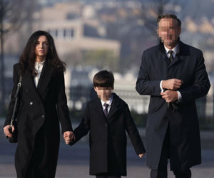 Marta Kaczyńska z rodziną w Krakowie podczas Obchodów 16. rocznicy katastrofy smoleńskiej