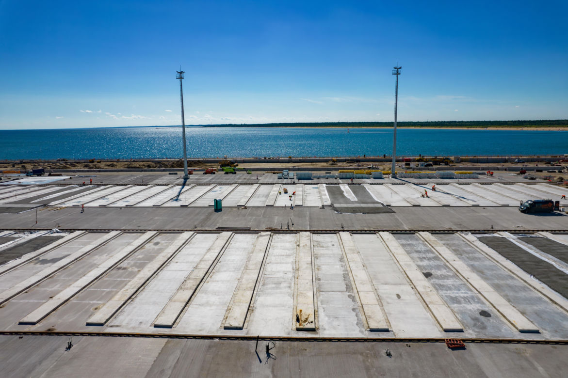 Budowa nowego terminala kontenerowego Baltic Hub T3 w Gdańsku