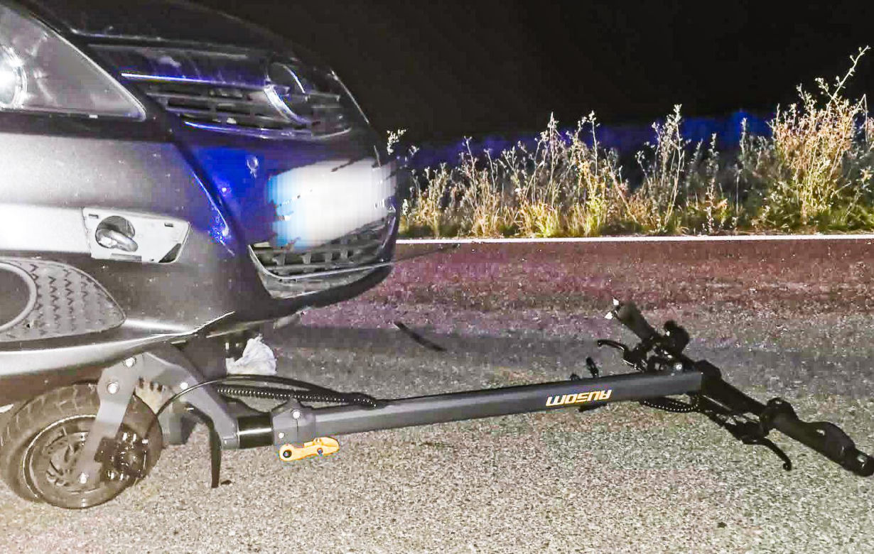 15-latek na hulajnodze zginął pod kołami Opla