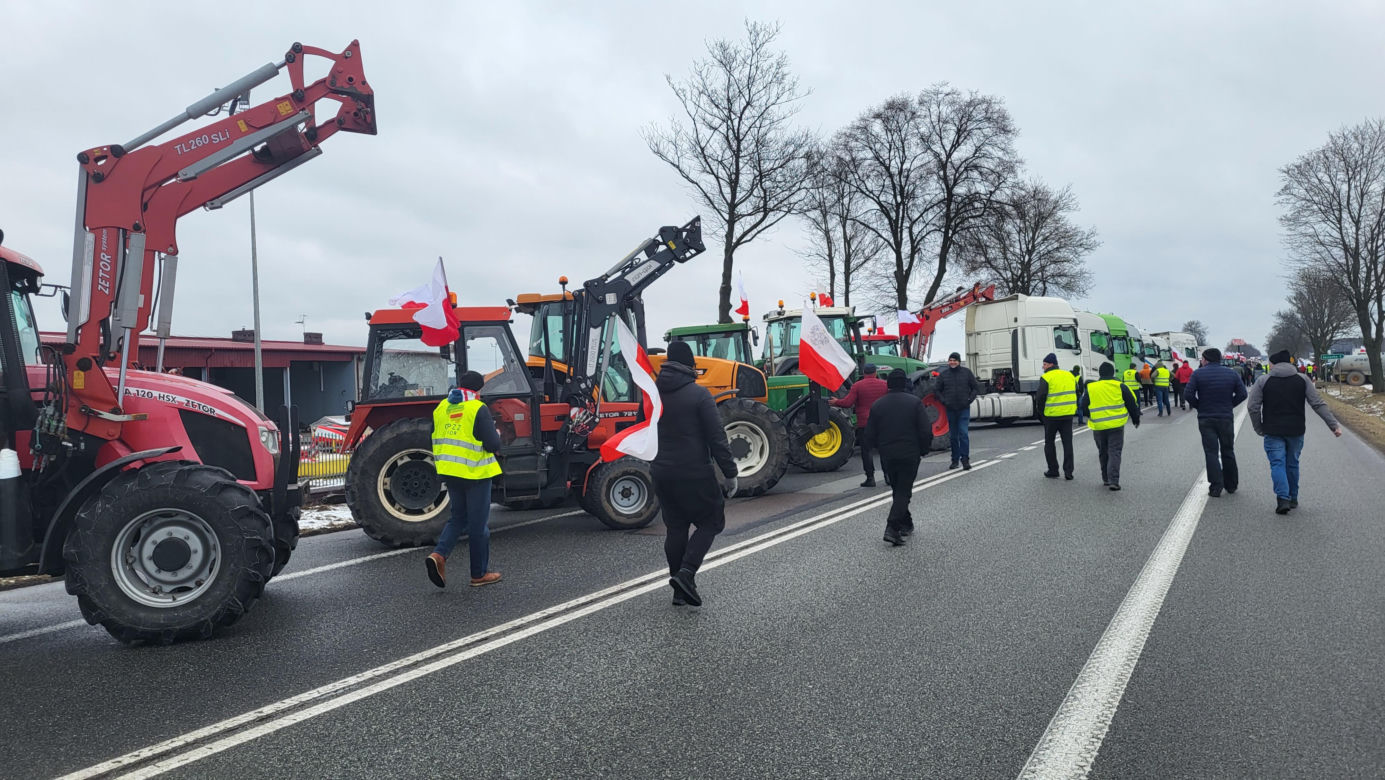 Protest rolników Zdany- Zbuczyn 