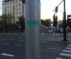 Naklejka Warszawa