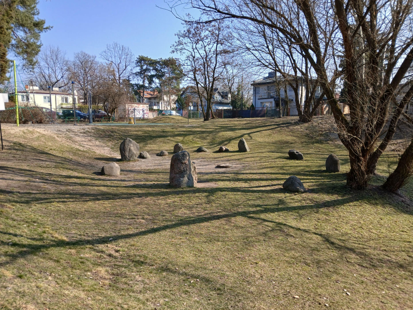 Park Zielony Dołek w Milanówku przed przebudową