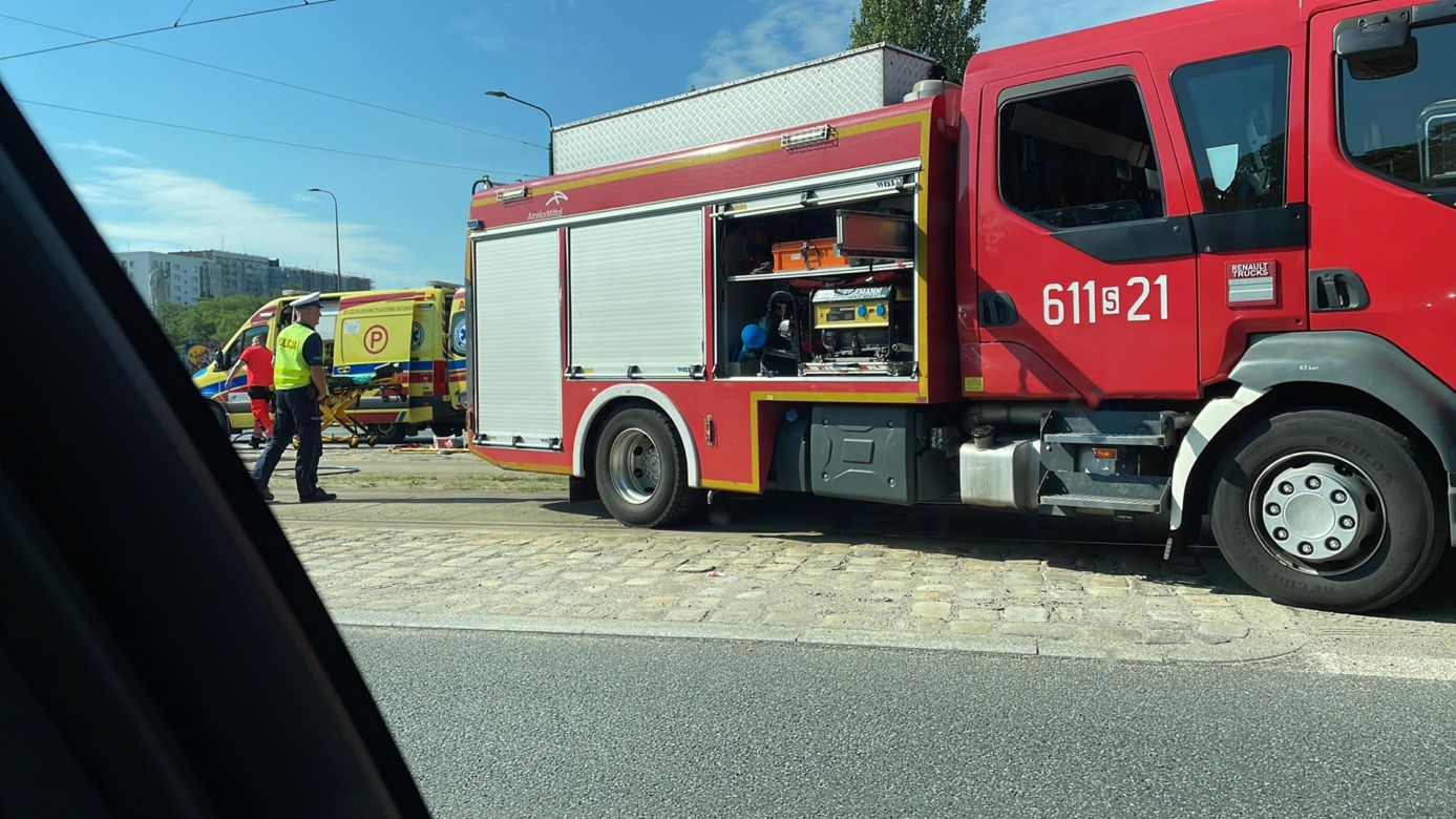 Wypadek tramwaju w Sosnowcu. Jedna osoba poszkodowana