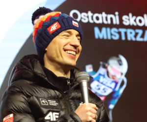 Kamil Stoch wrócił w miejsce, w którym się zaręczył. Tam żegnał się z kibicami