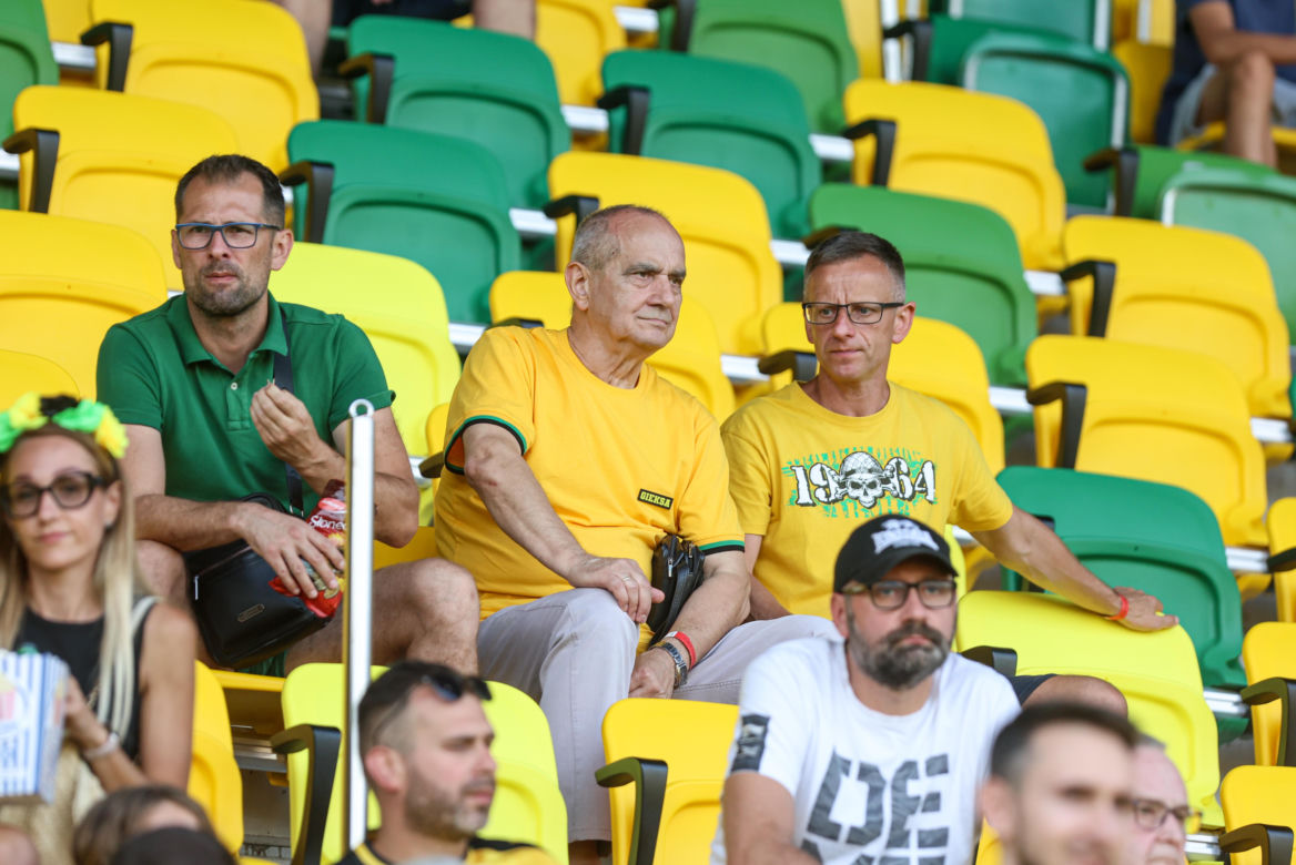 Kibice na meczu GKS Katowice - Arka Gdynia