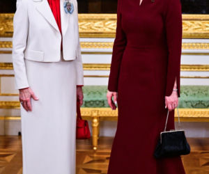 Marta Nawrocka w czerwieni